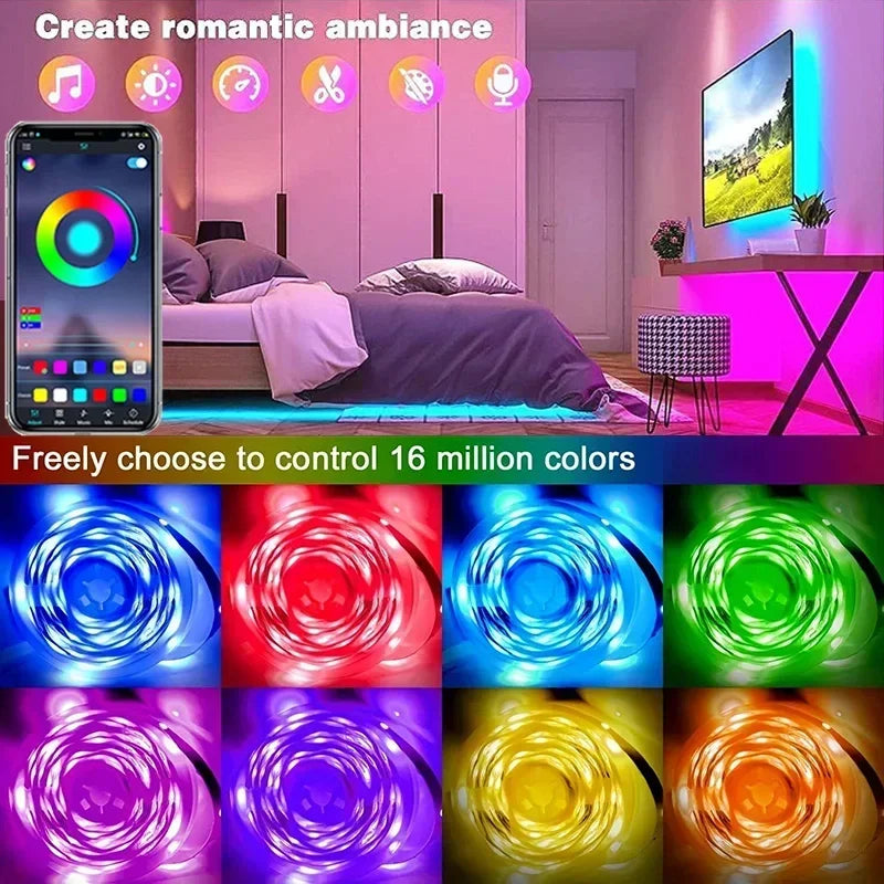 LED Smart Strip Lights - Remote App Control