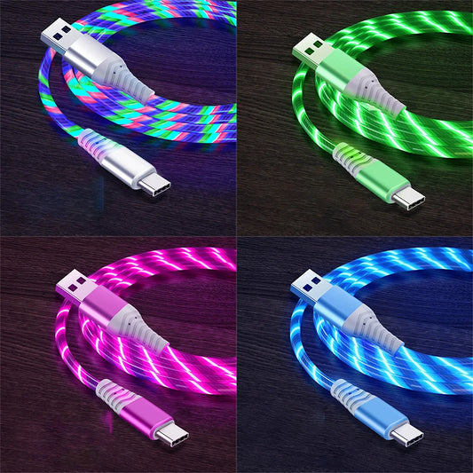 FlowGlow USB Type C Cable - Fast Charging