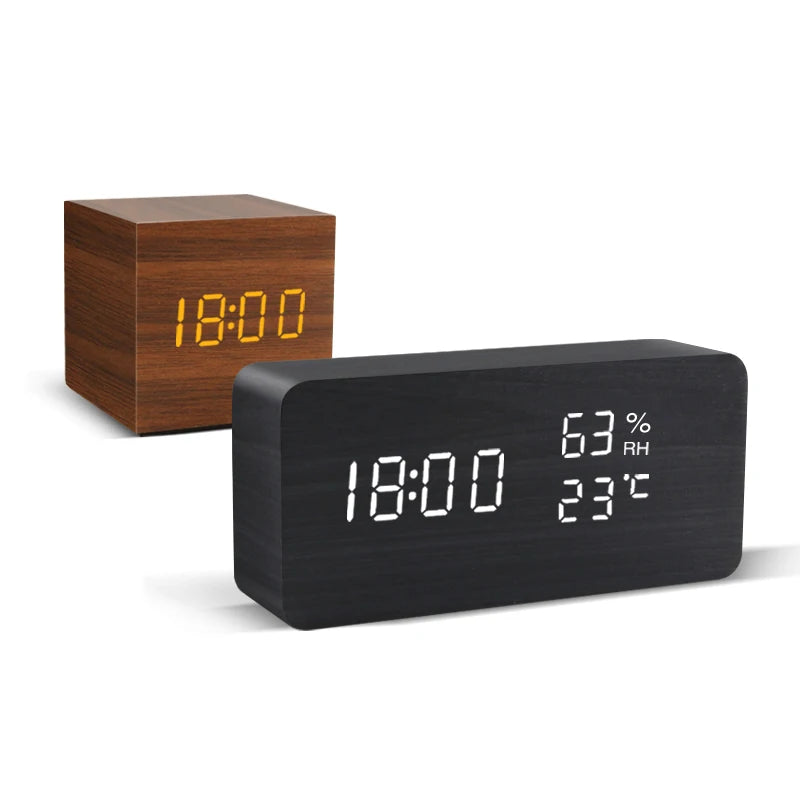 TimberGlow Smart LED Clock